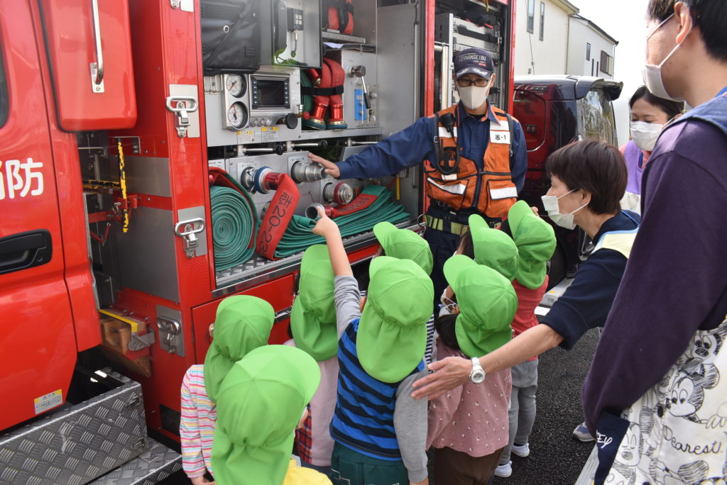 避難訓練(消防署立ち合い） | しきポポロ保育園